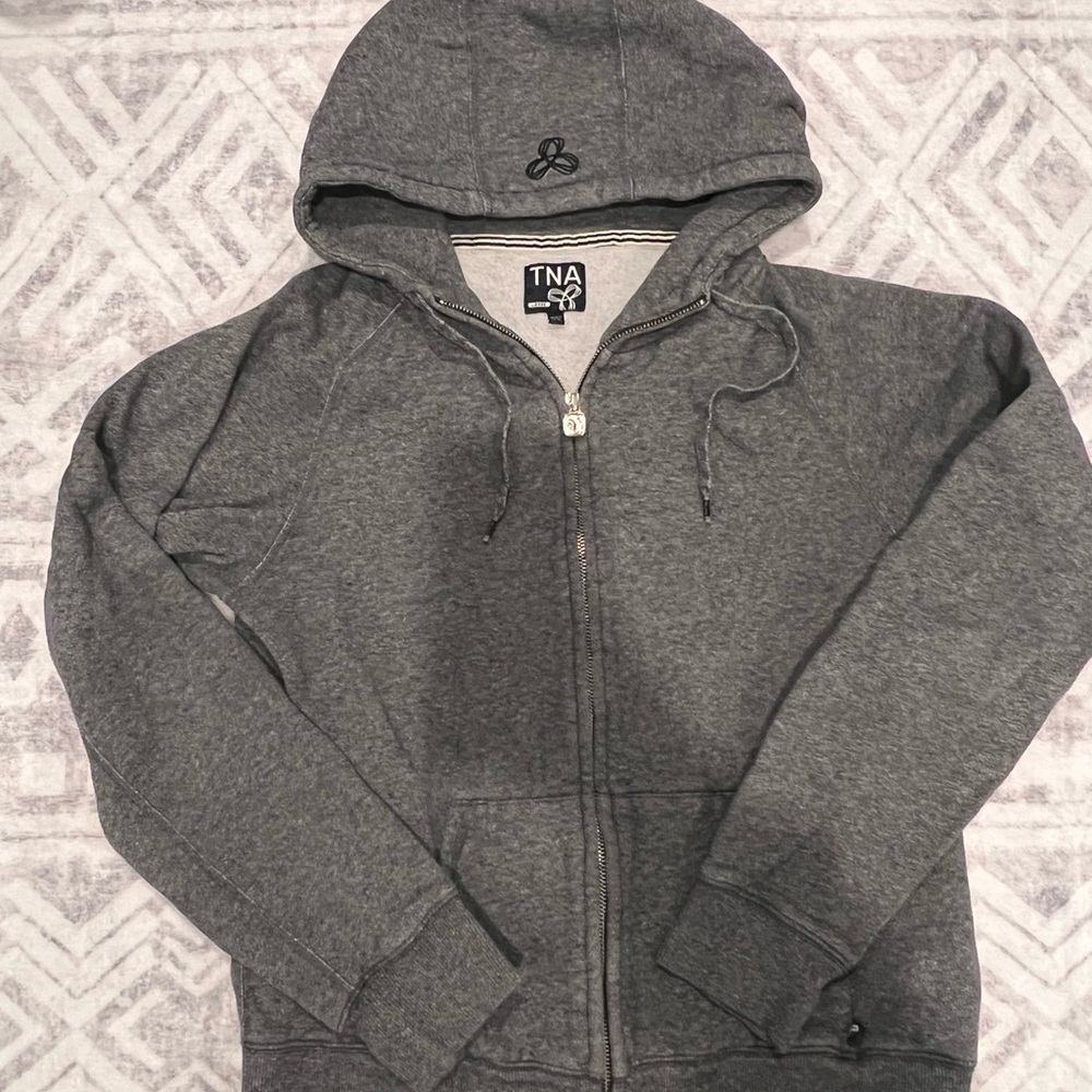 TNA Gray Zip-Up Hoodie